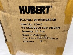 Lot of (12) NEW HUBERT 1/6 Size Slotted Flat Steam Table Pan Cover 73063