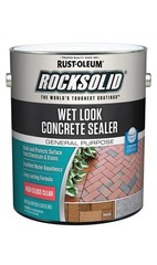 Rust-Oleum 317927 RockSolid Wet Look Concrete Sealer, 1 Gal., Clear