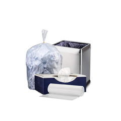Plasticplace W14HDC 12-16 Gallon Clear High Density Trash Bags, 8 Microns, 24″ x