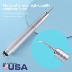 Ultrasonidos Dental Aire Perio Scaler Pieza de Mano Higienista 4 Agujeros +3*Tip