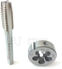 1/2-12 Tap And Die Set, UN Machine Thread Tap And UNS Round Thread Die Right