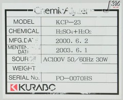 34068 KURABO CHEMICALYZER-MINI, H2SO4+H2O2, KCM-01-CE KCP-23