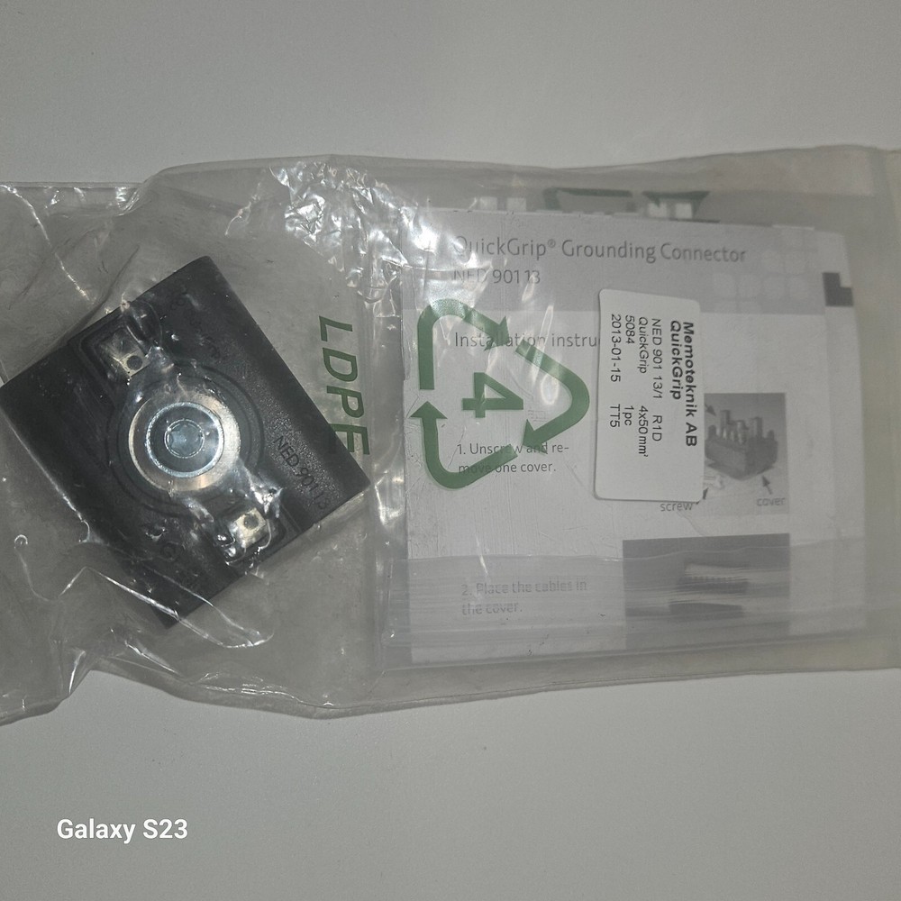 MEMOTEKNIK QUICK GRIP NED 901 13/1 GROUNDING CONNECTOR FOR UP TO 4 WIRES