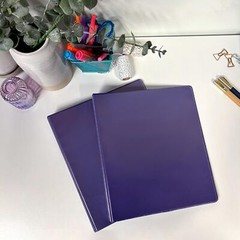 Purple 2 Inch Three Ring Binder Set Sustainable Organization and Customization