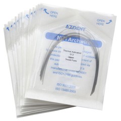 AZDENT Dental Orthodontic Heat Thermal Activated Niti Round Arch Wires All Size