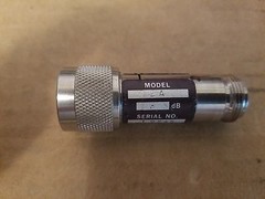 Weinschel Engineering Model 2A 3dB RF Attenuator Type-N(m-f) DC-18GHz #L9845