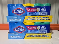 Clorox Disinfecting Wipes, 5 Pack (85-ct. Each) – Total 425 Cleaning Wipes