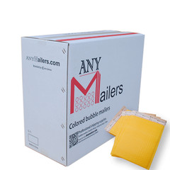 AirnDefense 500 #0 6.5X10″ Yellow Poly Bubble Mailers Shipping Padded Envelope