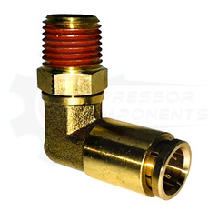 Ingersoll Rand 39155650 Brass 90 Degree Elbow 1/4″ MNPT x 3/8″ Push to Connect