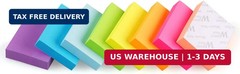 Winner Aura Sticky Notes 1.5×2 inch Bright Colors Self-Stick Pads 8 Pads/Pack 10