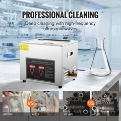 10L Ultrasonic Cleaner with Timer Heating Machine Digital Sonic Cleaner