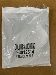 Columbia Lighting 93012614 Y-Hook-End 10 ft Lighting Hangers