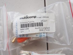 4 New MULTICOMP SPC4277 RF Coaxial Connector N Type Straight Plug Solder 50 Ohm