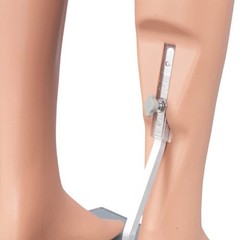 Male Plastic Mannequin Leg Form 46″ High Base Flesh Tone Man Legs Pants Shorts