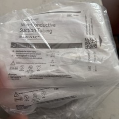 Lot 4 CARDINAL HEALTH N56A MEDI-VAC NON-CONDUCTIVE SUCTION TUBING 5 MM X 1.8 M