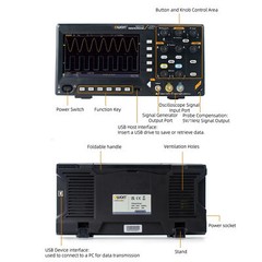Owon SDS200 Series Digital Oscilloscope 2CH 100/150/200MHz 25MHz SignalGenerator
