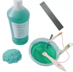 Nickel Plating Kit, 1 Quart Plating Solution, Anode, Brighteners, Supplies
