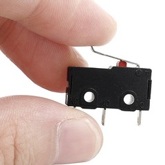 Litoexpe 12pcs Mini Micro Limit Switch, 5A 125 250V Handle length:17mm, Black