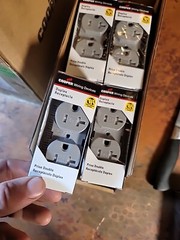 Case Of 104 Quantity Eaton TRBR20GY-BX Outlets 20A 2P In Grey Tamper Resistant