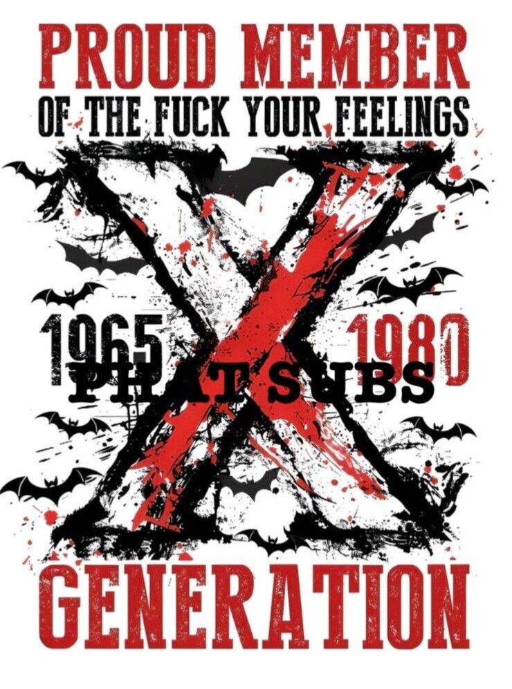 Sublimation Print Proud Member Generation X Ready To Press Heat Transfer