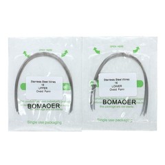 200Packs Dental Orthodontic Staineless Steel Round Arch Wire Ovoid Form 012Upper