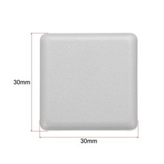 12 x Standard Plastic Square Aluminum Extrusion End Cap Gray White 30x30mm