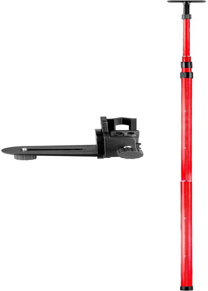 Adjustable 13 Ft./4M Telescoping Pole with 1/4-Inch by 20-Inch Laser Mount