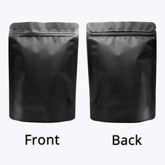 4CustomPrint 100 Matte Odor-Proof Foil Mylar Zip Seal Lock Stand Up Gummies Bags