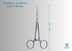 5.5″ Kelly Hemostat Straight Stainless Steel Locking Forceps Veterinary Dental