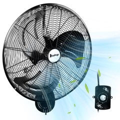 18 Inch High Velocity Oscillating Wall Mount Fan For Industrial Residential Use