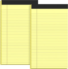 Legal Pads 8.5 X 14, Wide Ruled Legal Pad, Yellow Paper 8.5 X 14, 30 Sheets Per