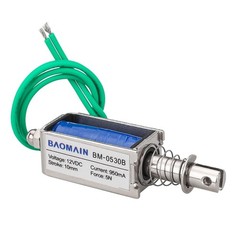 Solenoid Electromagnet DC 12V 10mm 5N 950mA Push Pull