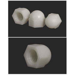 Black White Nylon Acorn Nuts Plastic Hex Dome Nut M3 M4 M5 M6 M10 M12 DIN 1587