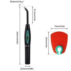 Dental LED Cure Curing Light Lamp Wireless Cordless 2000mw 5w Tool Resin Cure US