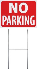 11.5″x8.5″ No Parking Yard Sign with Stake(Weather Resistant,Waterproof,Durable)