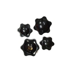 Thumb Screw Bolts Female Thread Black Round Fluted Clamping Knob M4 to M12