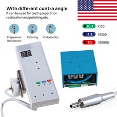 Dental LED Electric Motor Brushless Built in/1:1 1:5 LED Contra Angle Handpiece