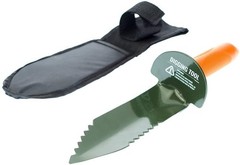 Sluice Monkey Metal Detecting Stainless Steel Hand Trowel, Brass Probe and 12″ D