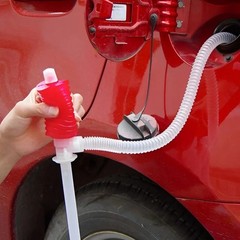 Manual Fuel Transfer Pump Hand Siphon Hose Gas Oil Water Liquid Transfer Tool