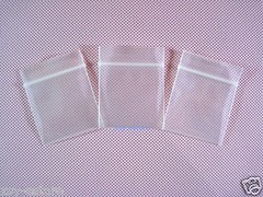 500 Thick Reclosable Zipper Clear Poly Storage Bags 4 Mil_1.2″ x 1.5″_30 x 40mm