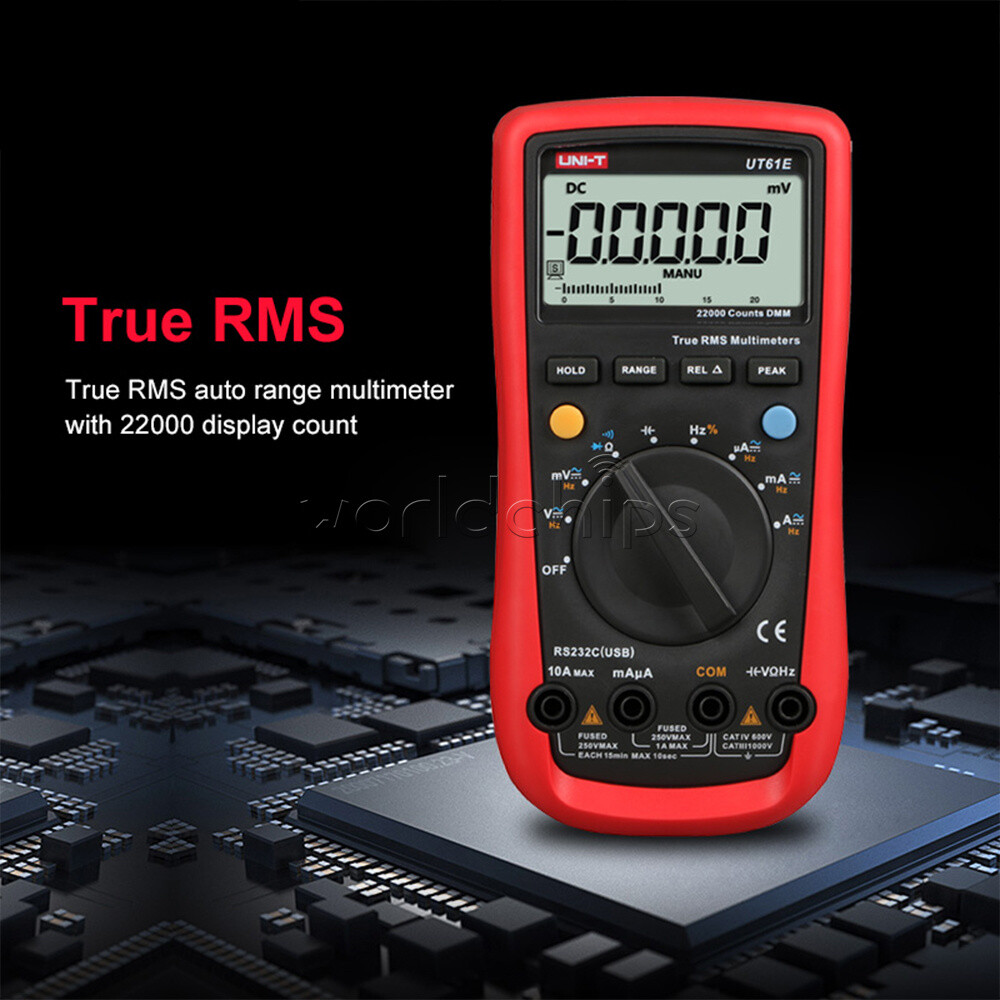 UT61E Digital LCD Multimeter High-precision Universal AC DC Meter Flameproof New