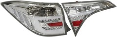 Full LED Clear Tail Light Assembly Compatible with Toyota Corolla 2014-2016 Rear