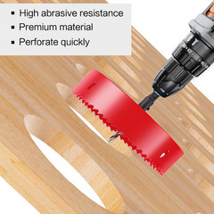 3.5 Inch Hole Saw, 3 1/2 Hole Saw, M42 HSS Bi-Metal Hole Cutter,Triangular Shank