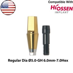US Dental Straight Transfer Abutment Regular Ø4.5/5.0/6.0mm Fits Osstem Hiossen