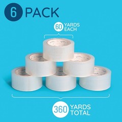 Blue Summit Supplies Heavy Duty Packaging Tape Clear Packing Tape Designed fo…