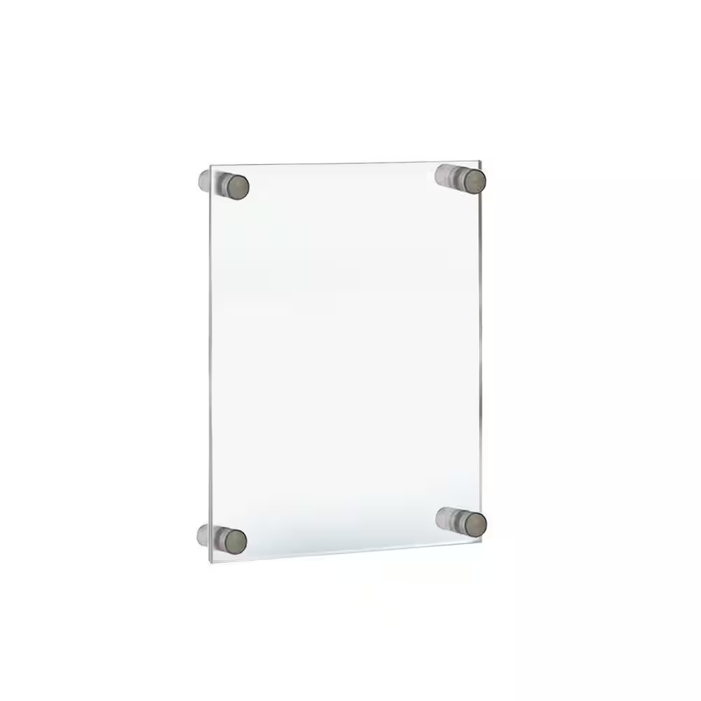 8.5 In. X 14 In. Acrylic Standoff Sign Holder