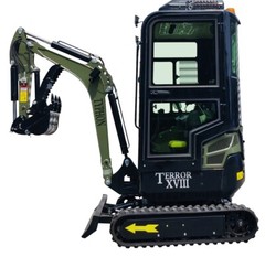 2025 New Arrival 2 Ton Mini Excavator TERROR XVIII Small Digger, KUBOTA D902