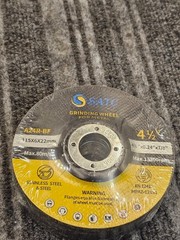 (QTY 5) SATC A24R-BF: Grinding Wheels Metal 120-Grit 4-1/2″ 13300 Max RPM SAM461