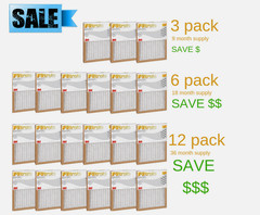 FILTRETE- AIR-FILTER PLEATED FURNACE REPLACEMENT PAD DUST PACK 3, 6, 12 NEW