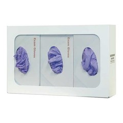 Bowman Dispensers Gb-003 Glove Dispenser, Steel, Holds (3) Boxes , White , 10